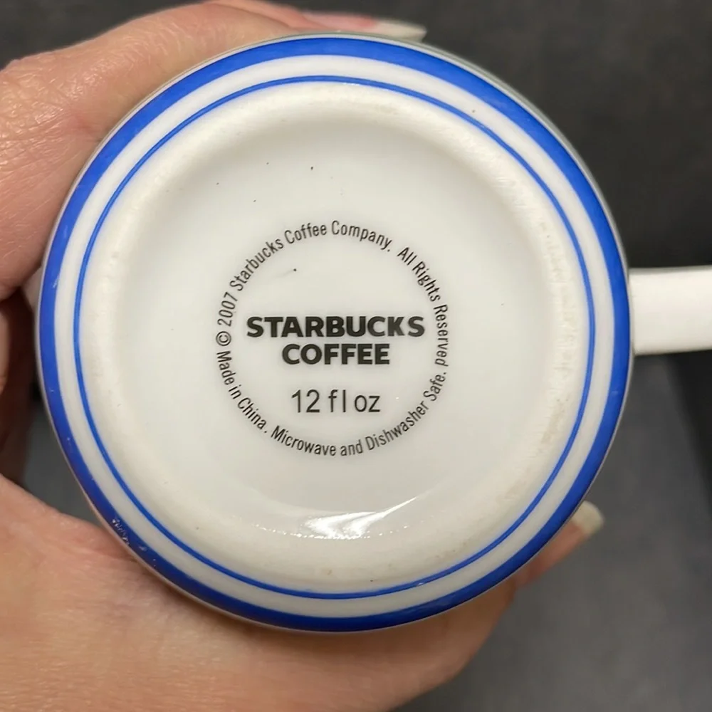 Starbucks 2007 Striped Mug